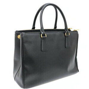 Prada leather bag Saffiano Galleria black